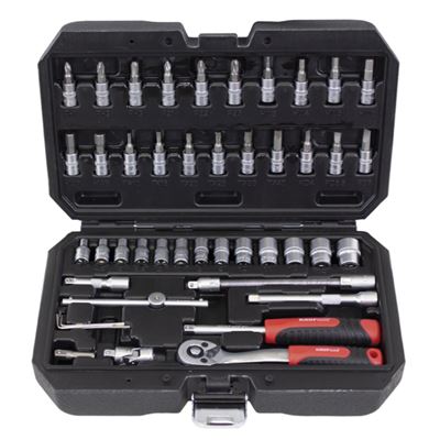 KROFTOOLS JUEGO LLAVES VASO 1/4" 46 PIEZAS